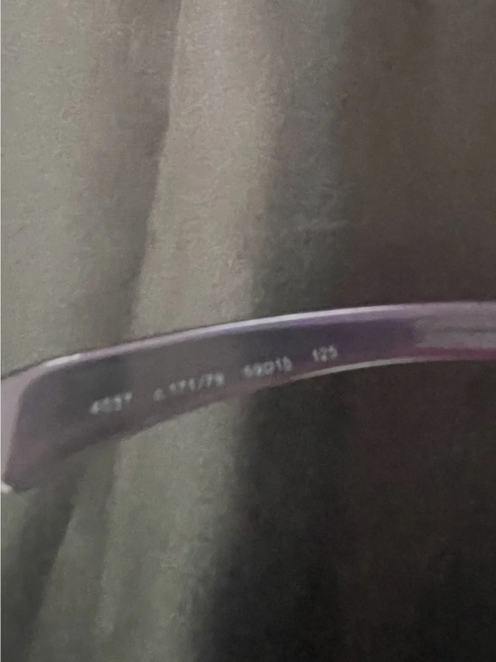 CHANEL Purple Rimless Sunglasses with Metal Bridge